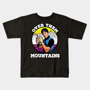 Throwback Triumph: Uncle Rico T-Shirt - Over Them Mountains Edition Kids T-Shirt